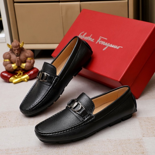 Salvatore Ferragamo Leather Shoes For Men #1156757 $68.00 USD, Wholesale Replica Salvatore Ferragamo Leather Shoes