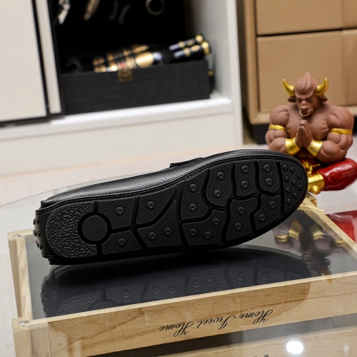 Replica Salvatore Ferragamo Leather Shoes For Men #1156757 $68.00 USD for Wholesale