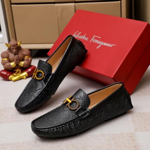 Salvatore Ferragamo Leather Shoes For Men #1156758 $68.00 USD, Wholesale Replica Salvatore Ferragamo Leather Shoes