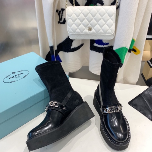 Replica Prada Boots For Women #1157123 $118.00 USD for Wholesale