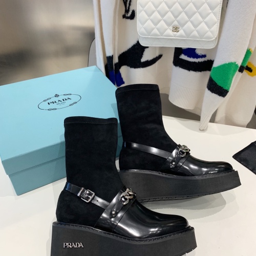 Replica Prada Boots For Women #1157123 $118.00 USD for Wholesale