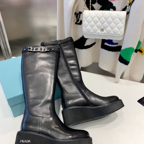 Replica Prada Boots For Women #1157138 $158.00 USD for Wholesale