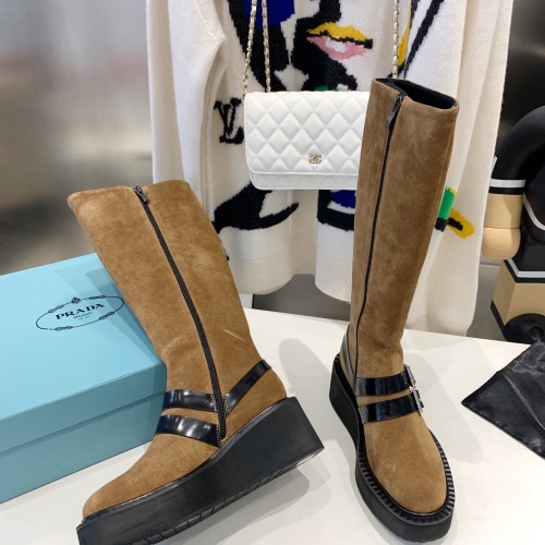 Replica Prada Boots For Women #1157177 $158.00 USD for Wholesale