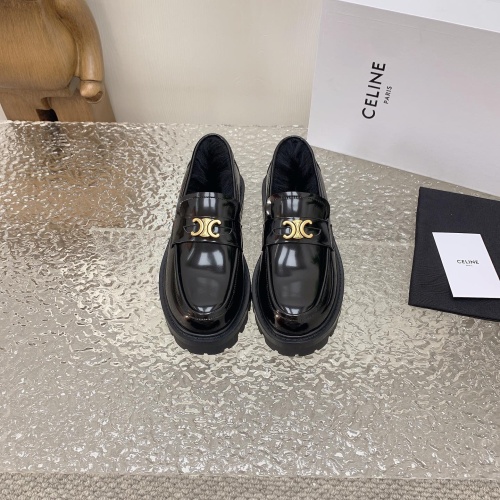Replica Celine Leather Shoes For Women #1157272 $115.00 USD for Wholesale