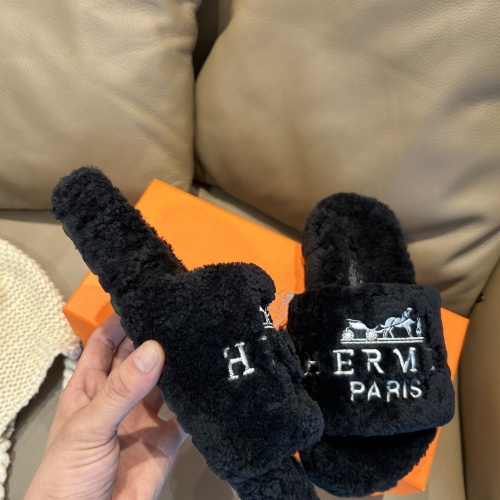 Replica Hermes Slippers For Men #1157286 $88.00 USD for Wholesale