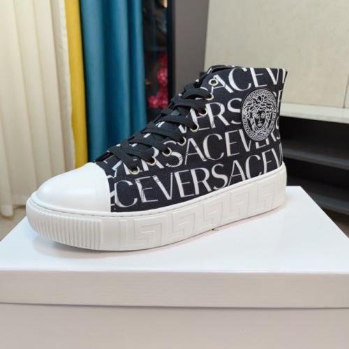 Replica Versace High Tops Shoes For Men #1157464 $82.00 USD for Wholesale