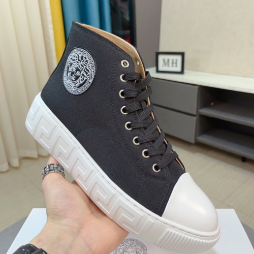 Replica Versace High Tops Shoes For Men #1157468 $82.00 USD for Wholesale
