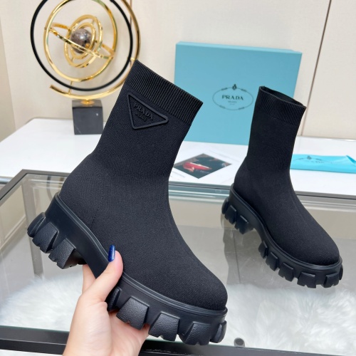 Replica Prada Boots For Women #1157654 $92.00 USD for Wholesale