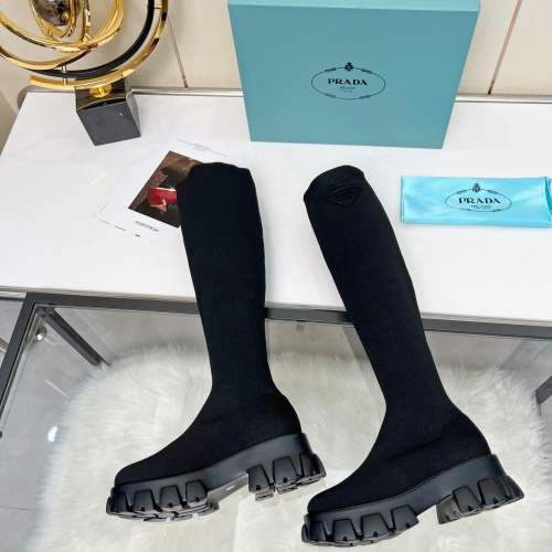 Replica Prada Boots For Women #1157657 $98.00 USD for Wholesale
