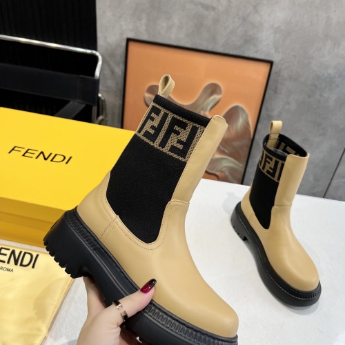 Replica Fendi Fashion Boots For Women #1157842 $102.00 USD for Wholesale