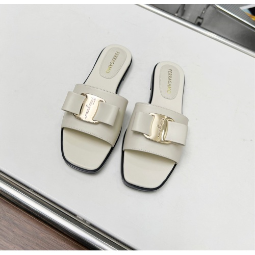 Replica Salvatore Ferragamo Slippers For Women #1157906 $82.00 USD for Wholesale