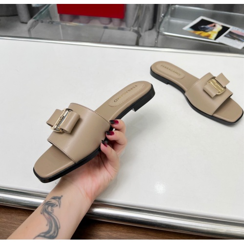 Replica Salvatore Ferragamo Slippers For Women #1157907 $82.00 USD for Wholesale