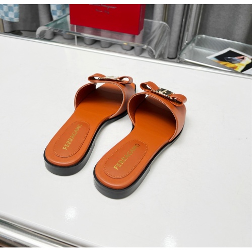 Replica Salvatore Ferragamo Slippers For Women #1157910 $82.00 USD for Wholesale