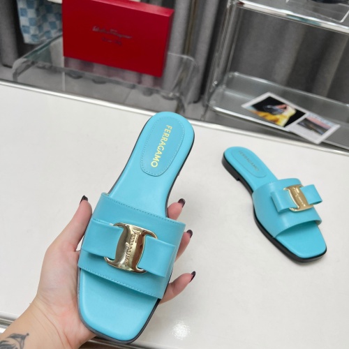 Replica Salvatore Ferragamo Slippers For Women #1157915 $82.00 USD for Wholesale