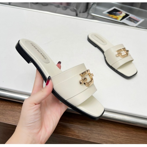 Replica Salvatore Ferragamo Slippers For Women #1157916 $82.00 USD for Wholesale