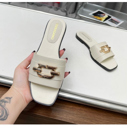 Replica Salvatore Ferragamo Slippers For Women #1157916 $82.00 USD for Wholesale