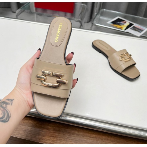 Replica Salvatore Ferragamo Slippers For Women #1157917 $82.00 USD for Wholesale
