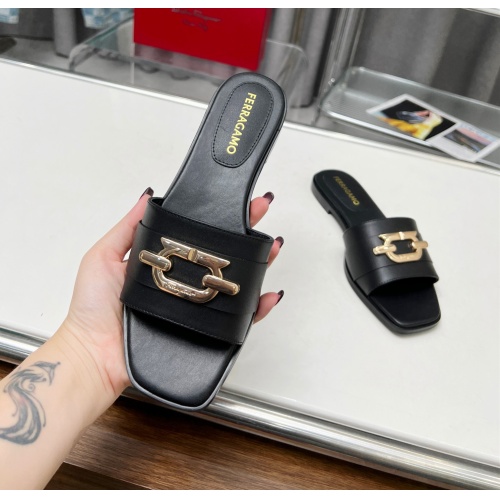 Replica Salvatore Ferragamo Slippers For Women #1157922 $82.00 USD for Wholesale