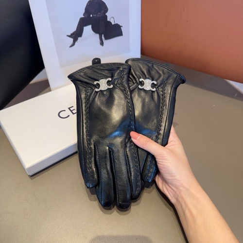 Replica Celine Gloves For Women #1157933 $48.00 USD for Wholesale