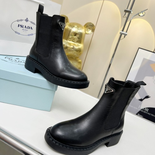Replica Prada Boots For Women #1157955 $105.00 USD for Wholesale