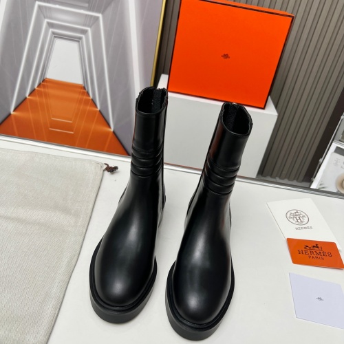 Replica Hermes Boots For Women #1157960 $115.00 USD for Wholesale