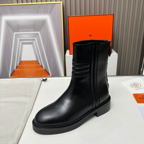 Replica Hermes Boots For Women #1157960 $115.00 USD for Wholesale