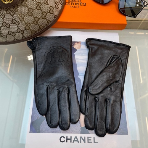 Replica Hermes Gloves For Women #1157967 $45.00 USD for Wholesale