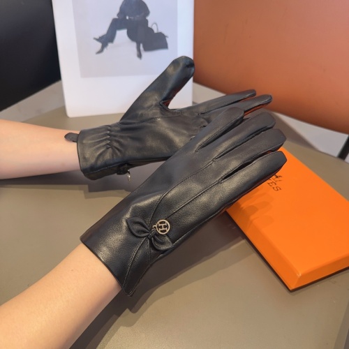 Replica Hermes Gloves For Women #1157968 $48.00 USD for Wholesale