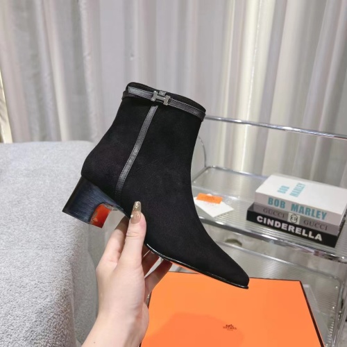Replica Hermes Boots For Women #1157971 $130.00 USD for Wholesale