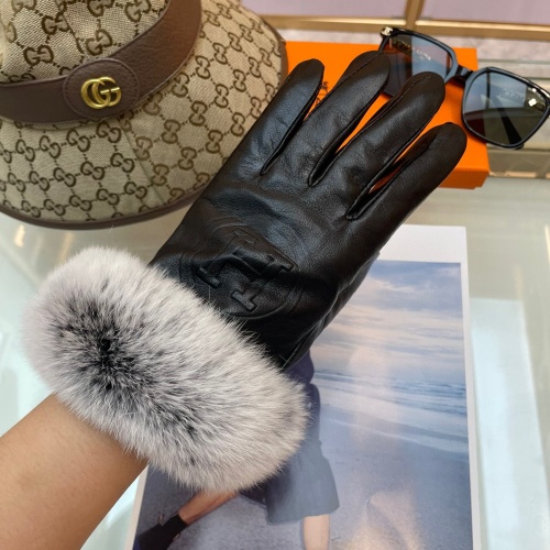 Replica Hermes Gloves For Women #1157972 $48.00 USD for Wholesale