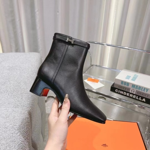 Replica Hermes Boots For Women #1157974 $130.00 USD for Wholesale