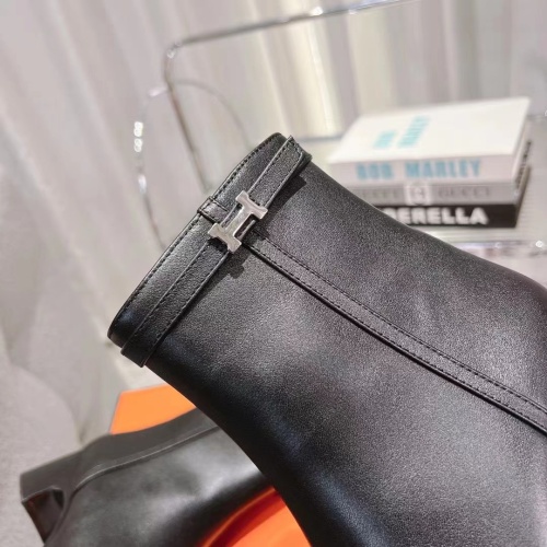 Replica Hermes Boots For Women #1157974 $130.00 USD for Wholesale