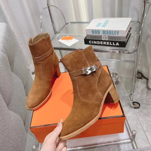 Hermes Boots For Women #1157976 $145.00 USD, Wholesale Replica Hermes Boots