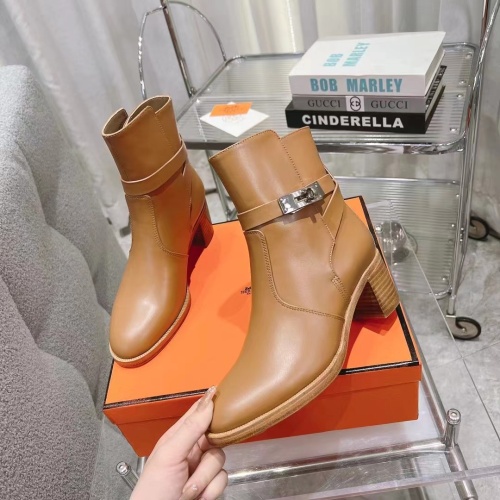Hermes Boots For Women #1157977 $145.00 USD, Wholesale Replica Hermes Boots