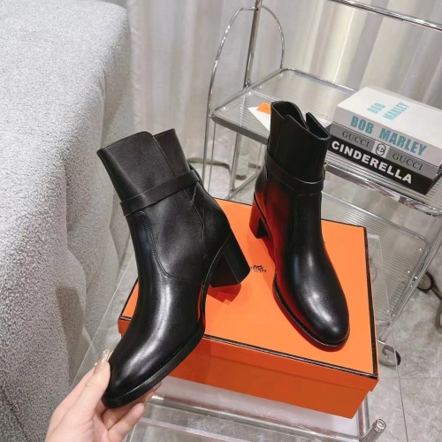 Replica Hermes Boots For Women #1157978 $145.00 USD for Wholesale