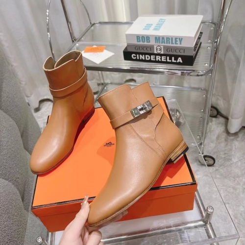 Hermes Boots For Women #1157980 $145.00 USD, Wholesale Replica Hermes Boots