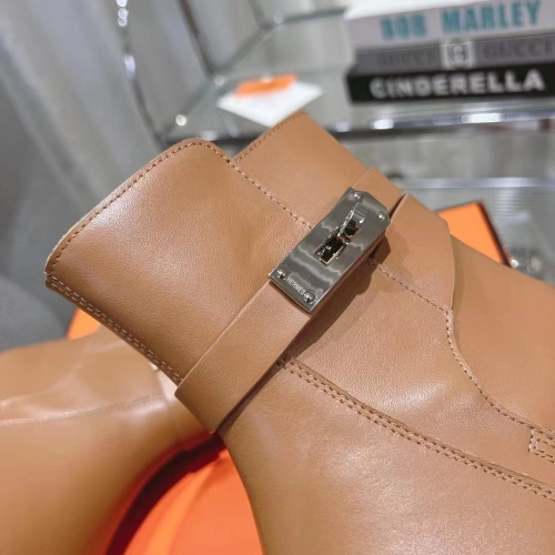 Replica Hermes Boots For Women #1157980 $145.00 USD for Wholesale