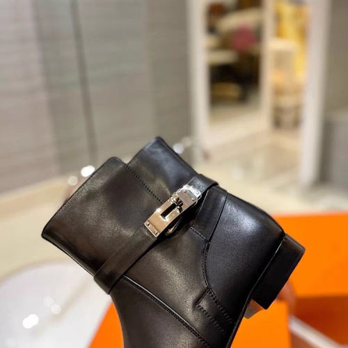 Replica Hermes Boots For Women #1157982 $145.00 USD for Wholesale