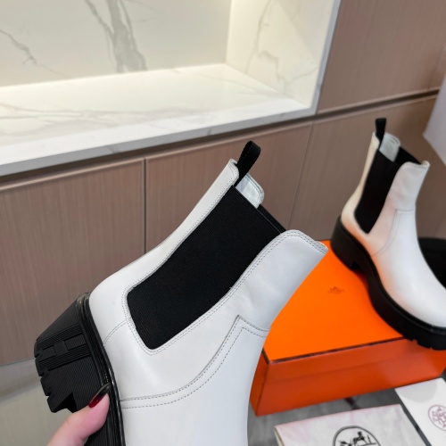 Replica Hermes Boots For Women #1157983 $130.00 USD for Wholesale