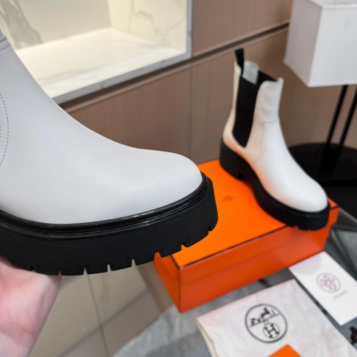Replica Hermes Boots For Women #1157983 $130.00 USD for Wholesale