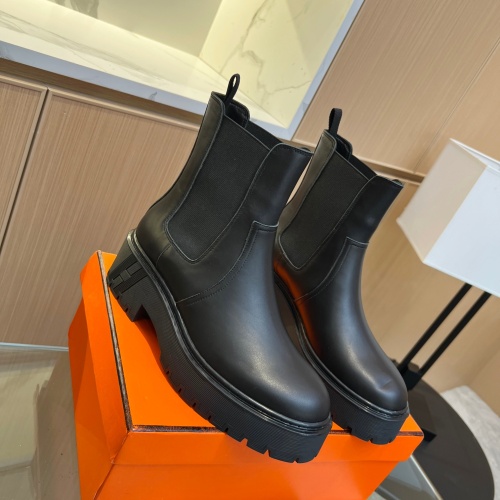 Replica Hermes Boots For Women #1157984 $130.00 USD for Wholesale