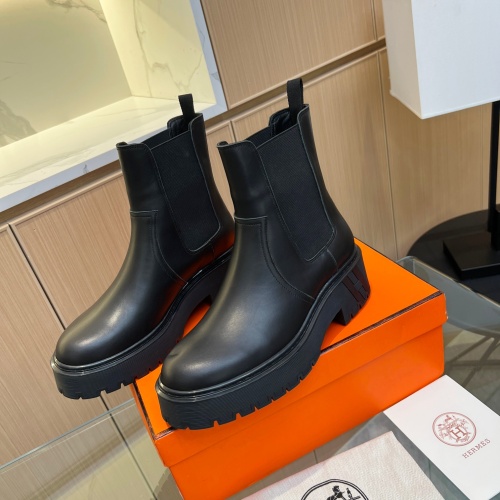 Replica Hermes Boots For Women #1157984 $130.00 USD for Wholesale
