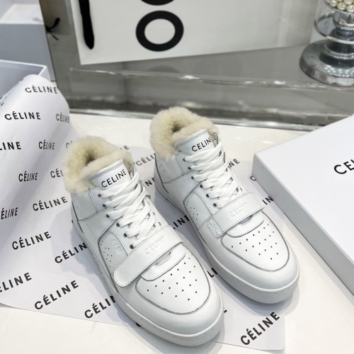 Replica Celine High Top Shoes For Women #1157990 $102.00 USD for Wholesale