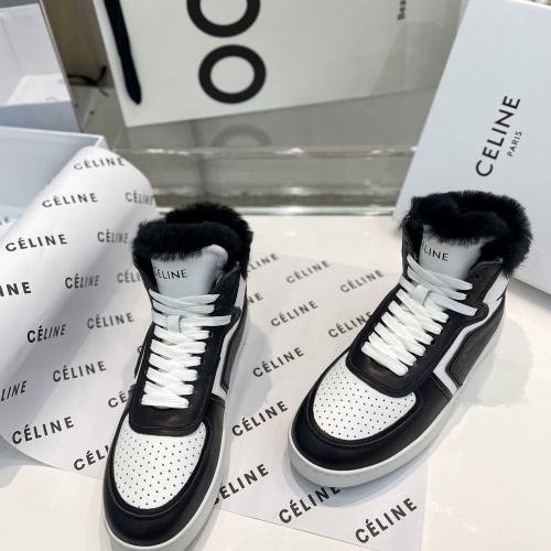 Replica Celine High Top Shoes For Women #1157993 $105.00 USD for Wholesale