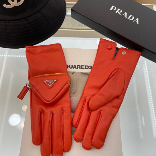 Replica Prada Gloves For Women #1158028 $76.00 USD for Wholesale
