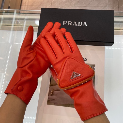 Replica Prada Gloves For Women #1158028 $76.00 USD for Wholesale