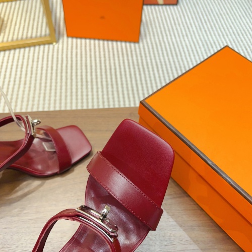 Replica Hermes Sandal For Women #1158029 $88.00 USD for Wholesale