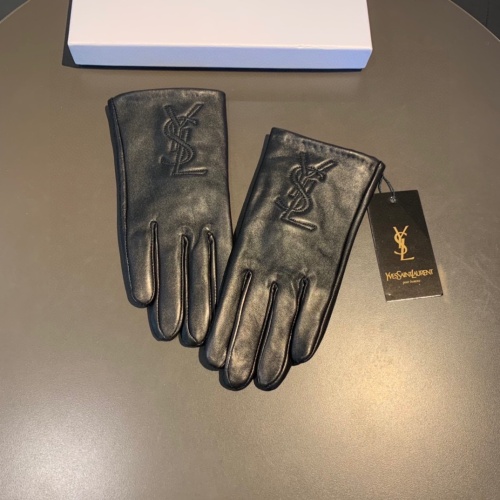 Yves Saint Laurent Gloves For Women #1158042 $42.00 USD, Wholesale Replica Yves Saint Laurent Gloves