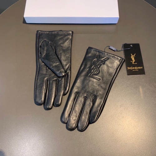 Replica Yves Saint Laurent Gloves For Women #1158042 $42.00 USD for Wholesale