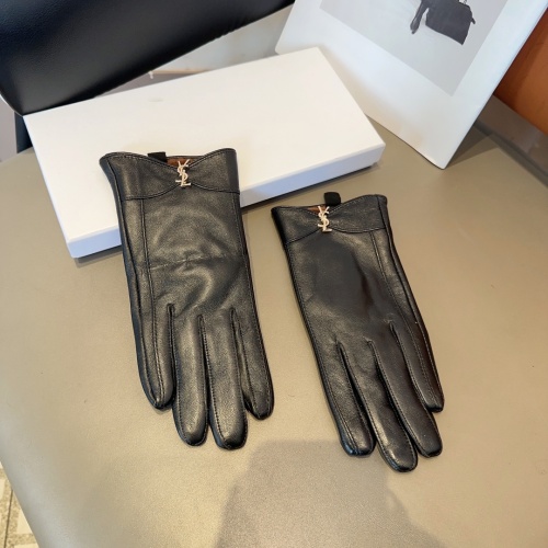 Yves Saint Laurent Gloves For Women #1158044 $45.00 USD, Wholesale Replica Yves Saint Laurent Gloves